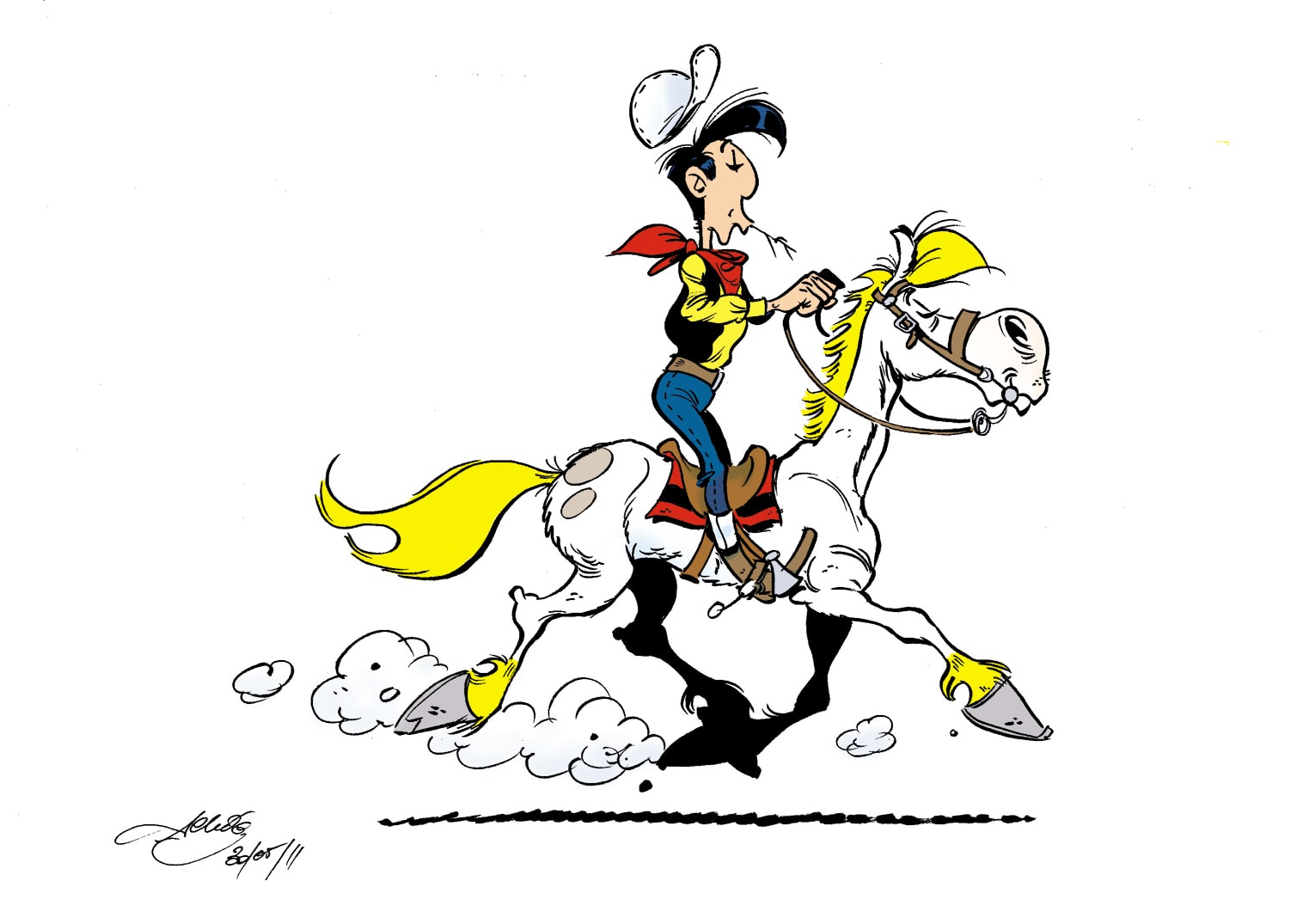 Redkit. Red Kit. Lucky Luke. Düldül (Red Kit). Lucky Luke Belgium.